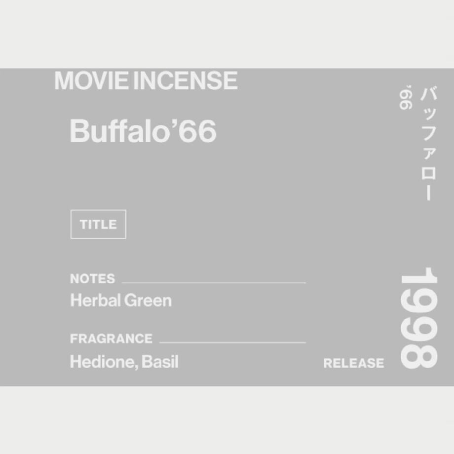 日本 AGNI 電影線香 Buffalo '66《脫線痞子俏佳人》