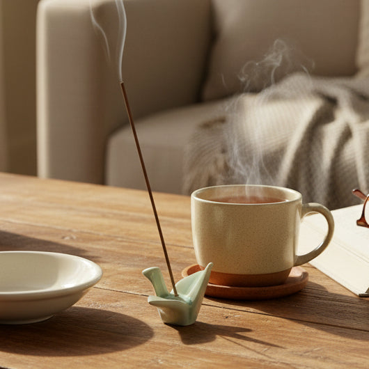 陶瓷工藝線香座 紙鶴