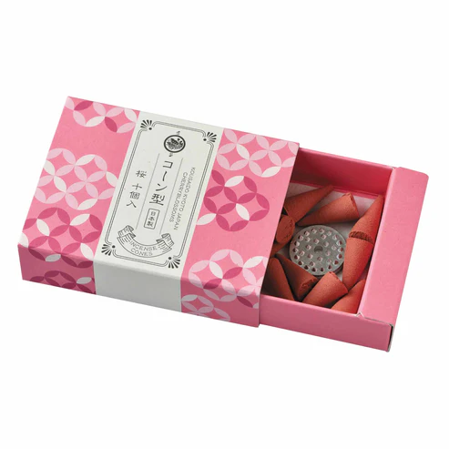 日本 Kousaido 香彩堂 錐香 / 香塔 櫻 Sakura 10入
