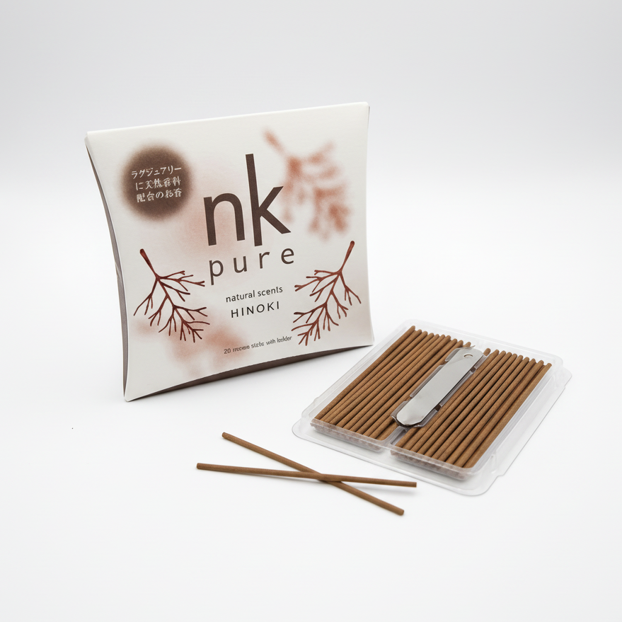 日本香堂 Nippon Kodo NK PURE 檜木 線香20支入