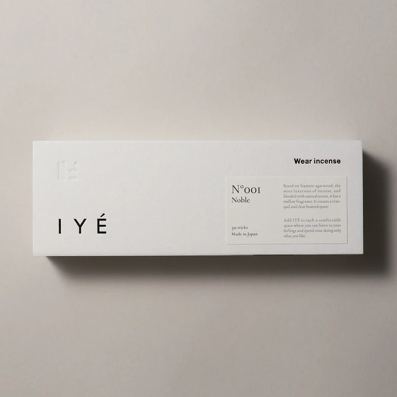 日本 IYÉ No.001 高貴 Noble 頂級暹羅沈香 淡路島線香 50支入