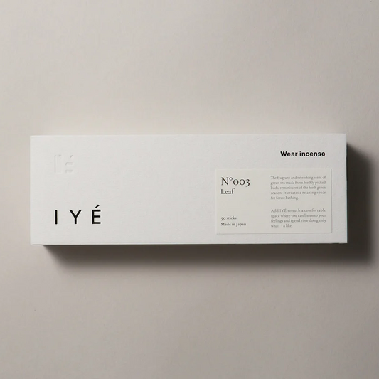 日本 IYÉ No.003 新葉 Leaf 新鮮綠茶嫩芽 淡路島線香 50支入