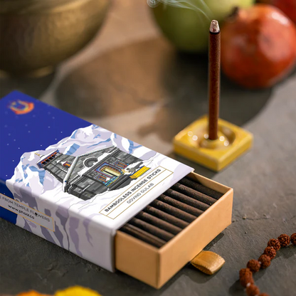 印度 PHOOL 無竹芯系列 凱達爾納特神廟 Kedarnath 守護玫瑰 線香 27支入