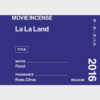 日本 AGNI 電影線香 La La Land《樂來樂愛你》