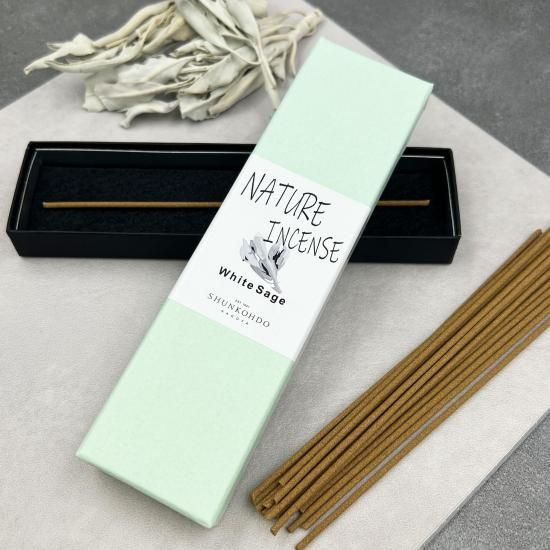 日本春香堂 Shunkohdo 100%天然白鼠尾草 Nature White Sage 鼠尾草線香 20支入