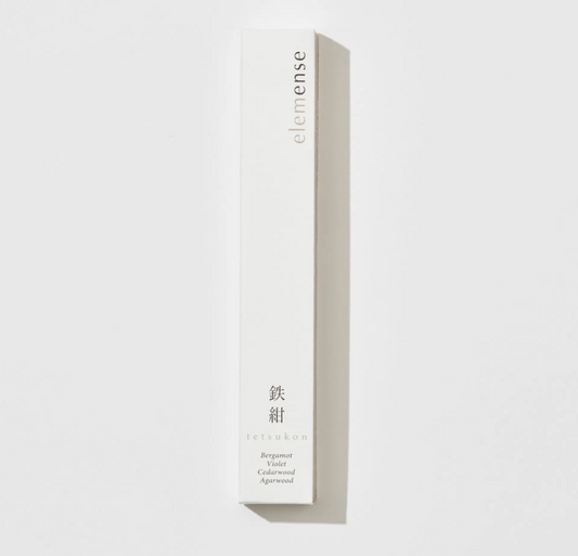 日本 elemense 五行線香 水 tetsukon 鐵紺 線香 10支入