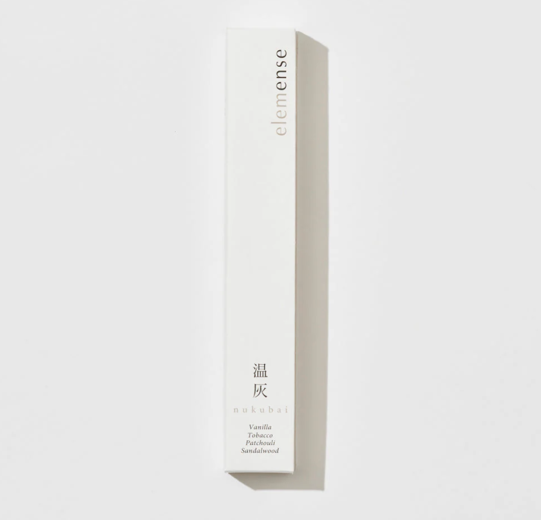 日本 elemense 五行線香 土 nukubai 溫灰 線香 10支入