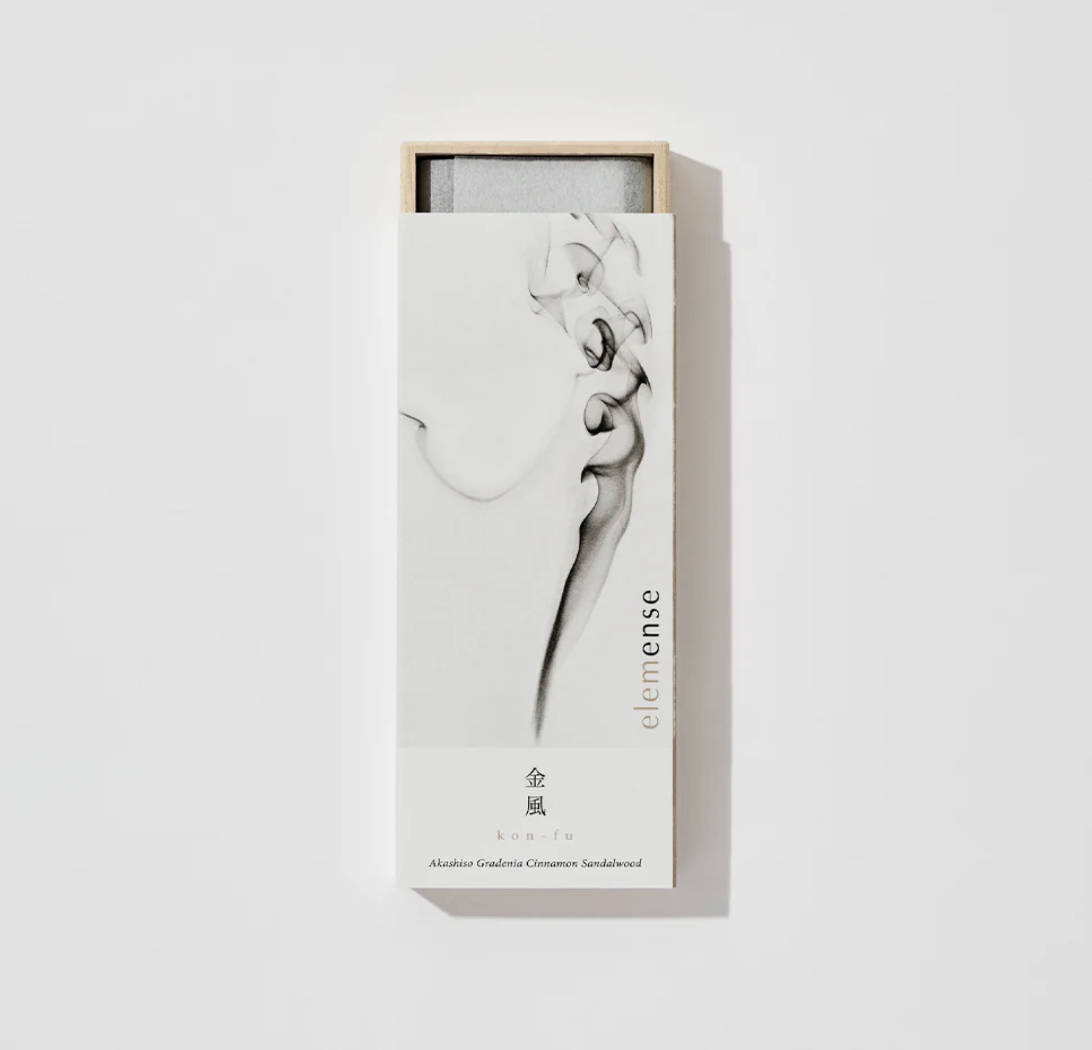 日本 elemense 五行線香 陽 kon-fu 金風 線香 40支入