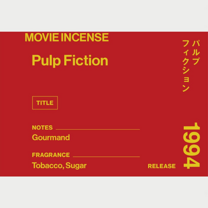 日本 AGNI 電影線香 Pulp Fiction《黑色追緝令》