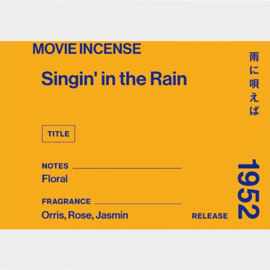 日本 AGNI 電影線香 Singin' in the Rain《萬花嬉春》