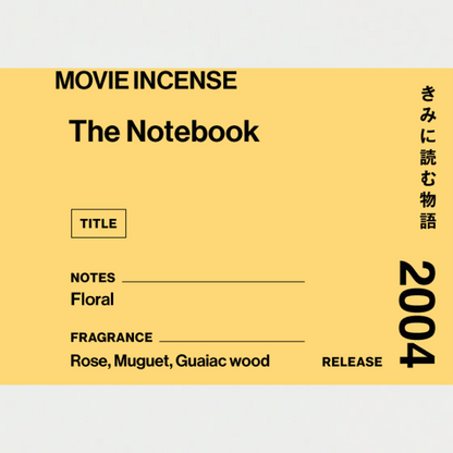 日本 AGNI 電影線香 The Notebook《手札情緣》