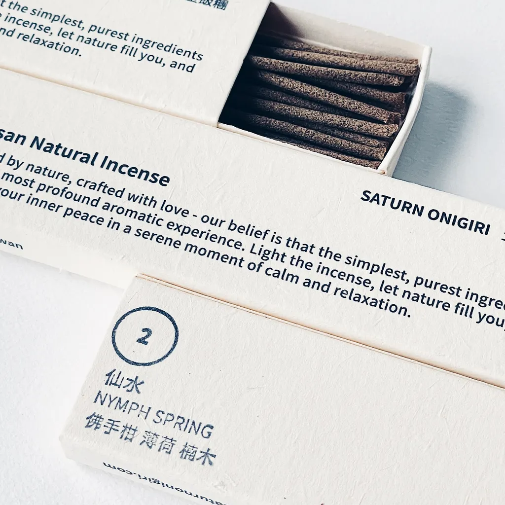 台灣 土星飯糰 仙水—佛手柑手工脈輪線香 臍輪