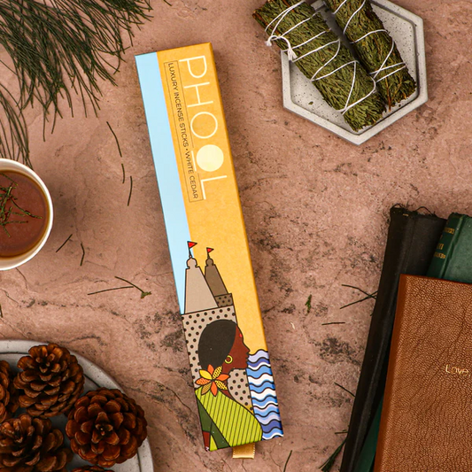 印度 PHOOL 白雪松 White Cedar 環保有機天然線香 40支入