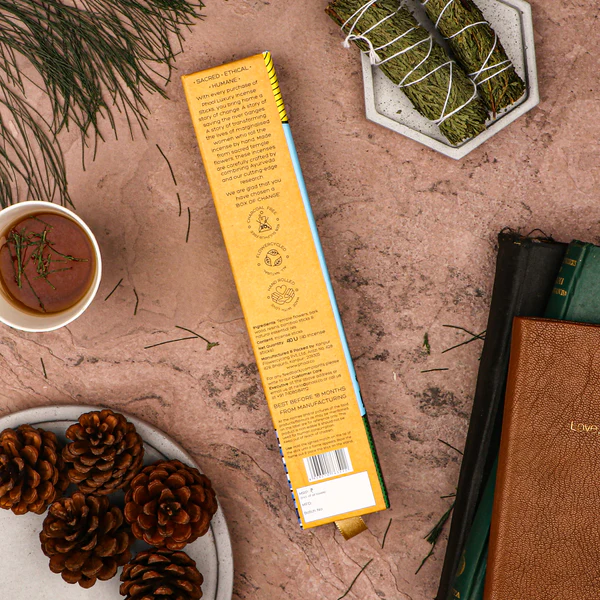 印度 PHOOL 白雪松 White Cedar 環保有機天然線香 40支入