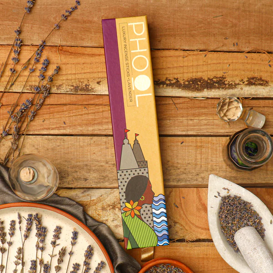 印度 PHOOL 薰衣草 Lavender 環保有機天然線香 40支入