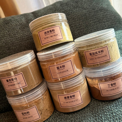 台灣 Incense Seven 香柒 草本天然魔法香粉 聖木粉、鼠尾草粉、雪松粉、廣藿香粉 盒裝