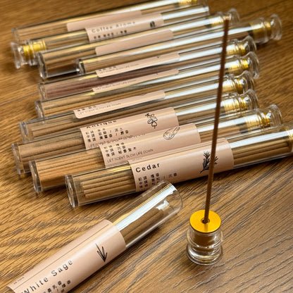 台灣 Incense Seven 香柒 純天然草本系列線香 秘魯聖木、鼠尾草、雪松、森林、花草香調 每盒約 20-25支入