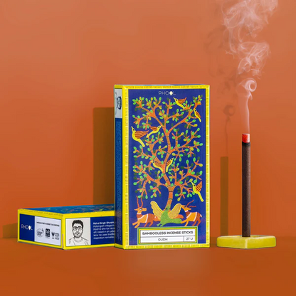 印度 PHOOL 無竹芯系列 沉香 Oudh 線香 27支入