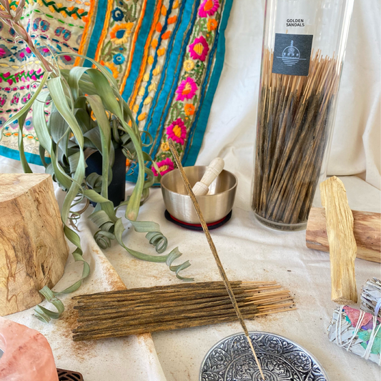 香港 焚香淨世 Presencense 牛糞線香 Golden sandals 10支入